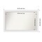 Blanco White Non-Beveled Custom Framed Bathroom Vanity Wall Mirror